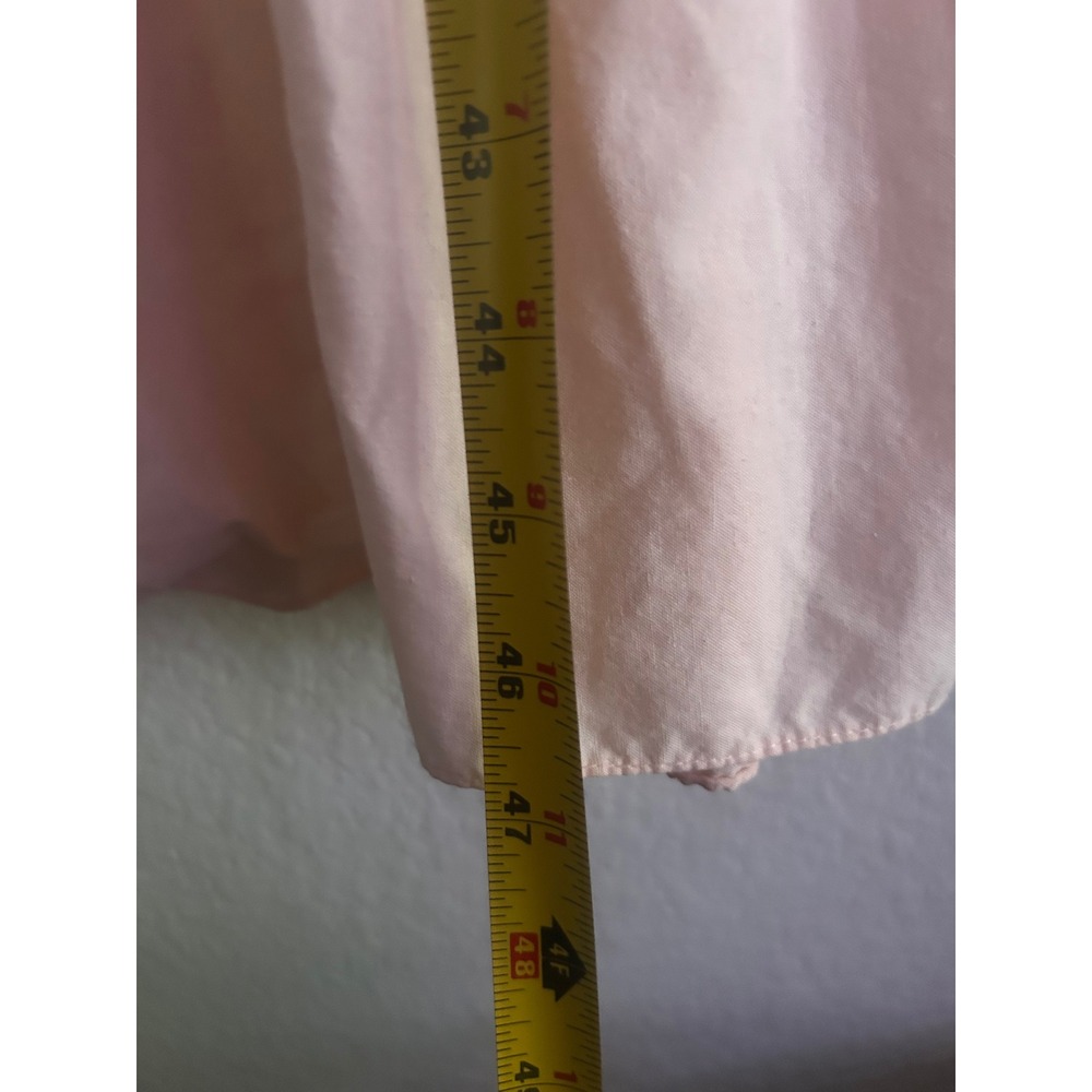 Vintage Pink Floral Embroidered Button Up Victorian Nightgown Dress Romantic - Picture 11 of 11